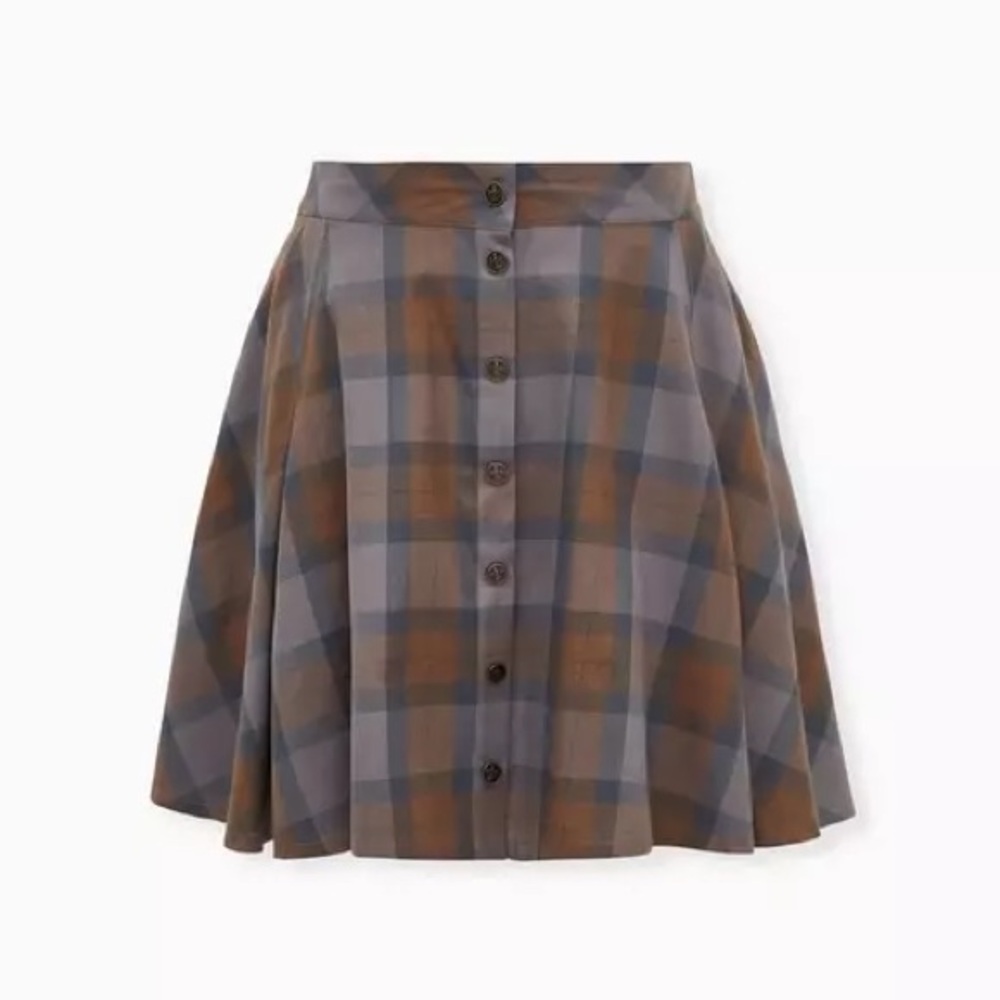 NWT Outlander Tartan Plaid Mini Skater Skirt